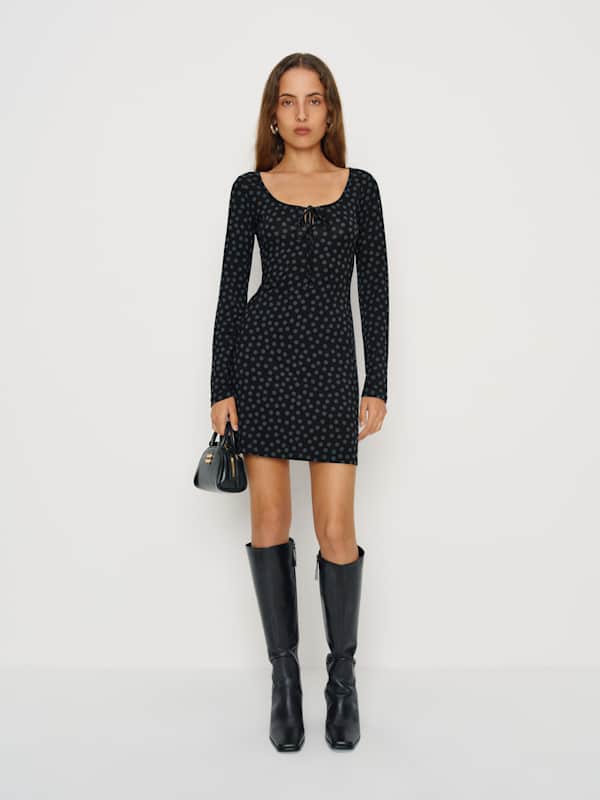 Robe en maille Maisie - Cosmique à pois