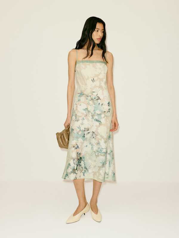 Zahara Dress - Matcha Rose