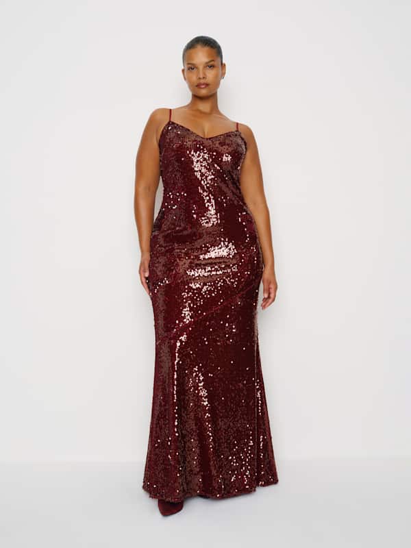 Robe Drizzle grandes tailles - Oxblood