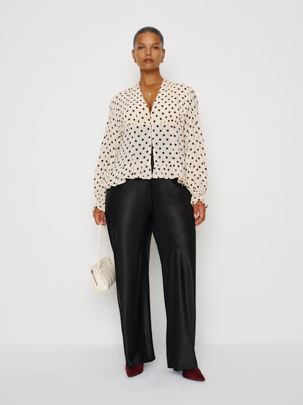 Blouse Maple Cream grandes tailles - Sugar Dot
