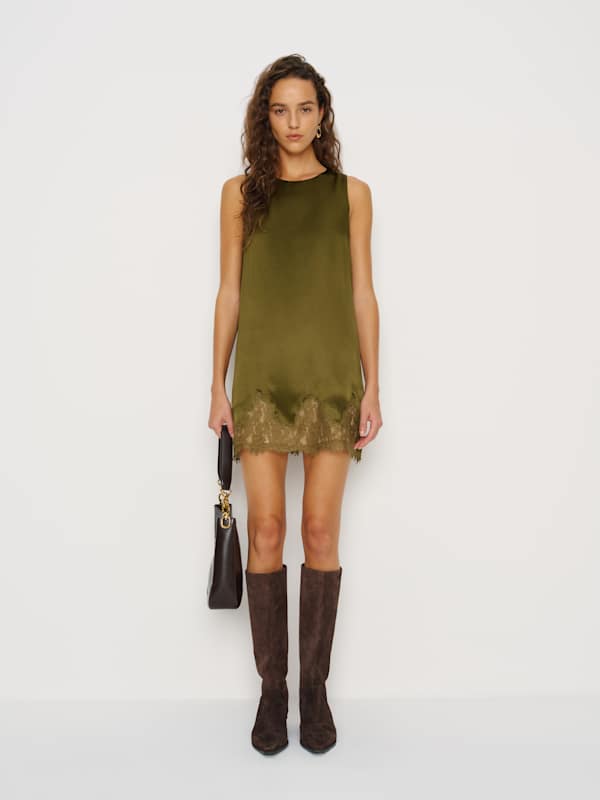Robe en soie Jessalyn - Jardin de mousse