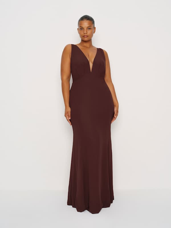 Hugo Dress Es - Mahogany