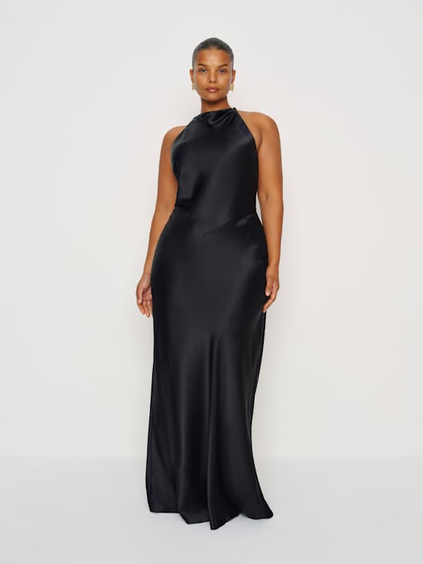 Bianca Silk Dress Es - Black