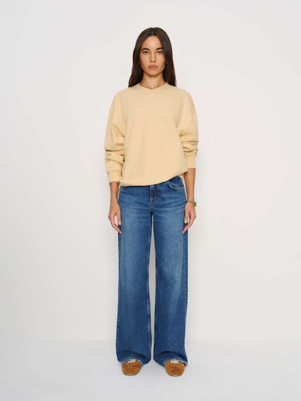 Bowie V Neck Sweatshirt - Blonde