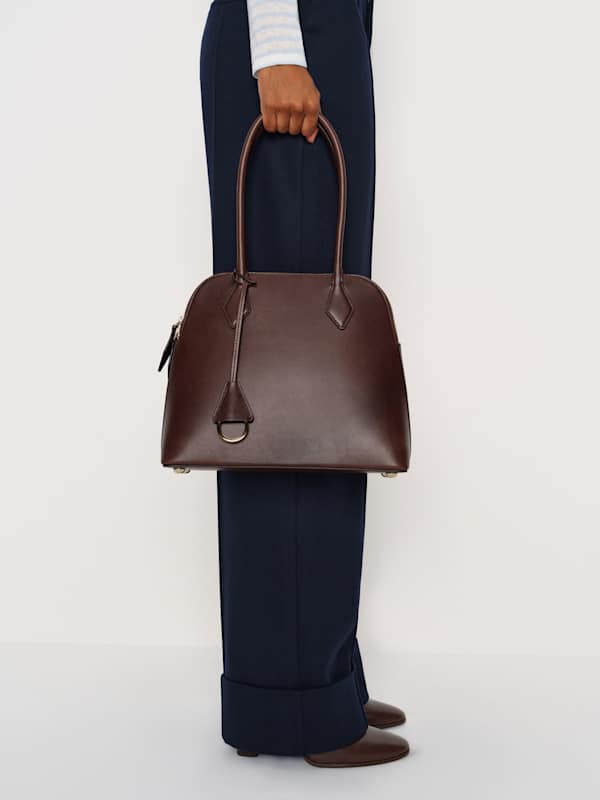 Sac porté épaule Camille - Cuir expresso