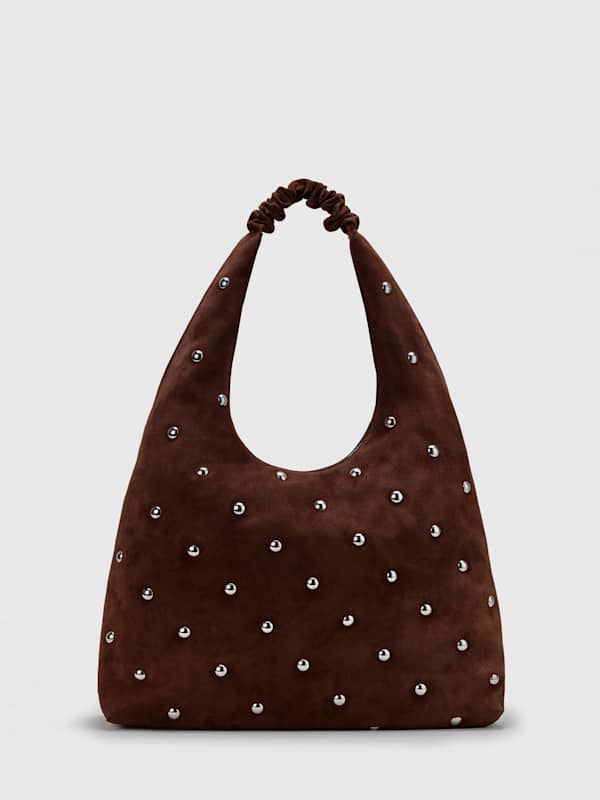 Cabas Willow - Espresso Suede Studs