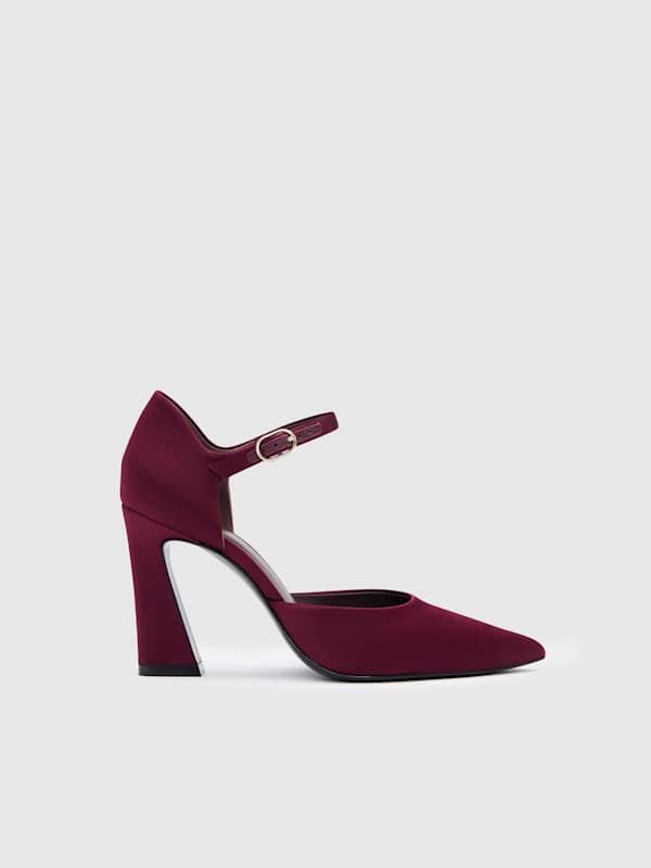 Escarpins Ember - Satin rubis