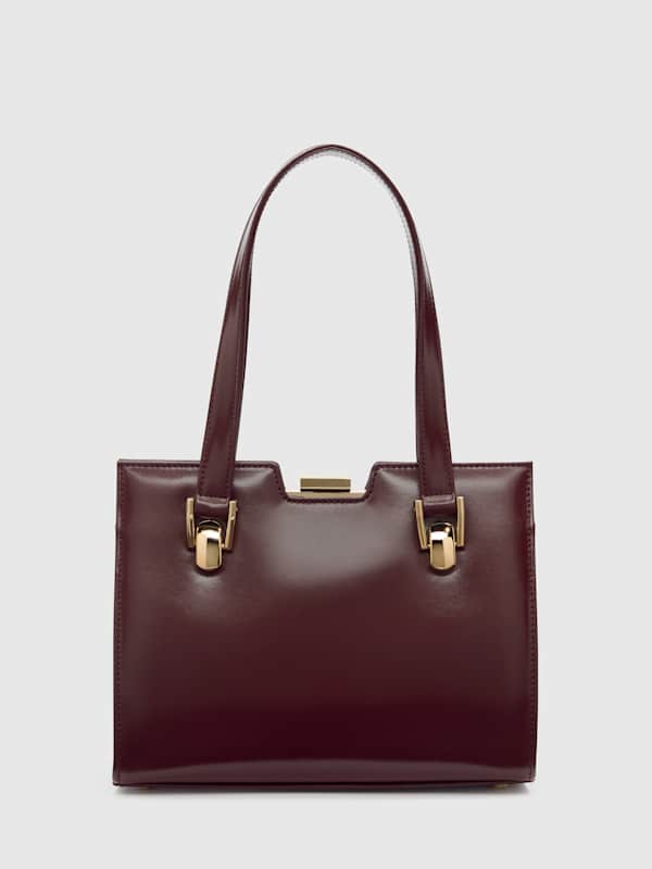Nara Shoulder Bag - Burgundy Leather