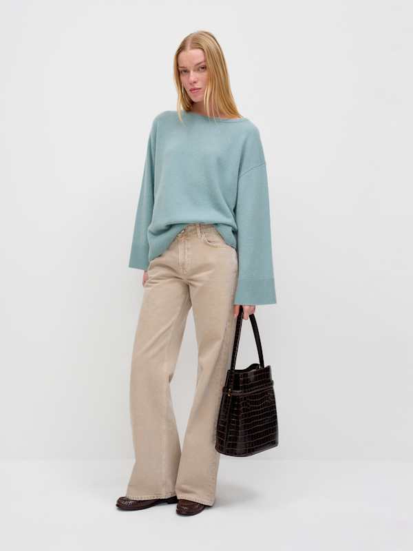 Beverly Cashmere Sweater - Turquoise