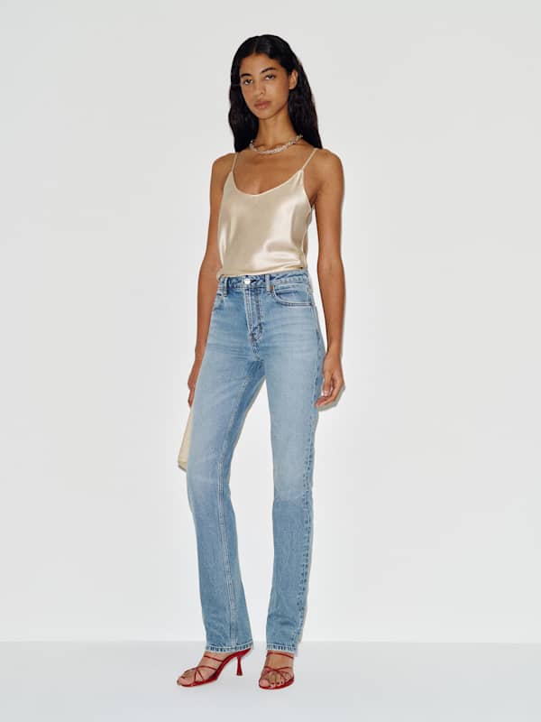 Donny Stretch High Rise Slim Jeans - Orca