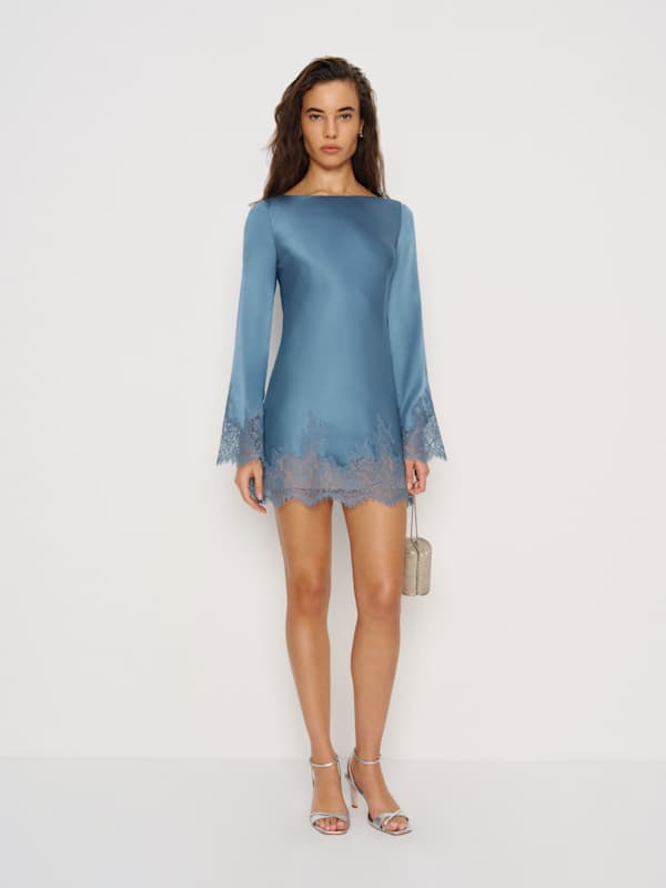 Blanche Silk Dress - Waves