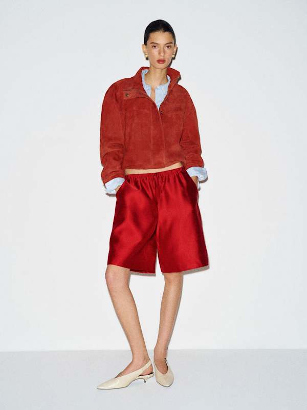 Veda Kendall Suede Jacket - Ruby Suede
