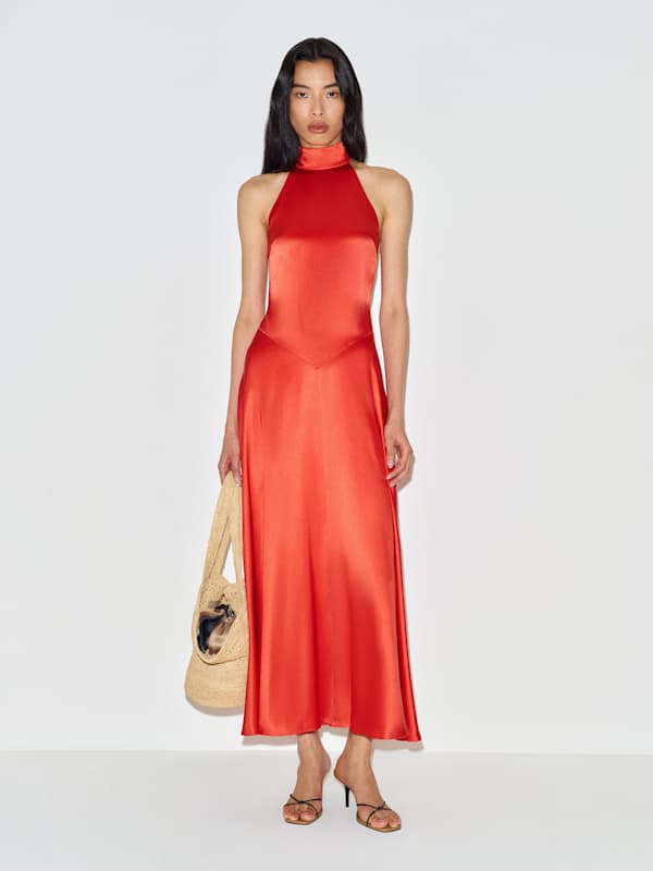 Katelyn Silk Dress - Tango