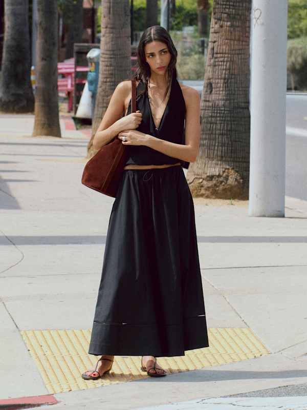 Cleo Skirt - Black Lattice