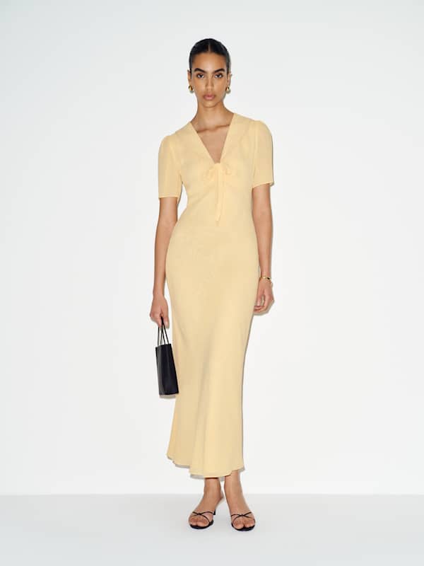 Hiroka Dress - Parmesan