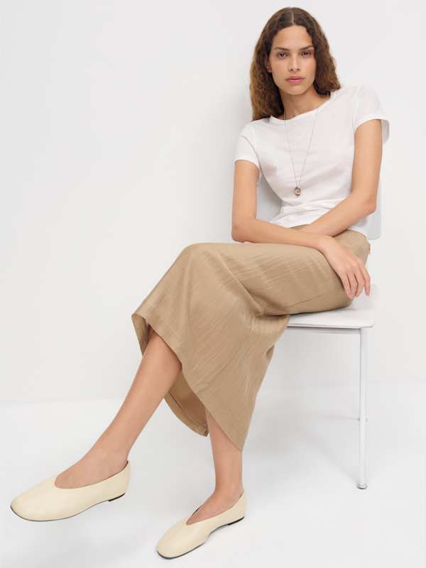 Blaine Flat - Almond Leather