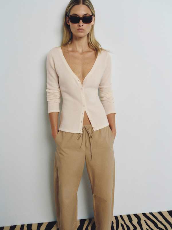 Bloom Cashmere V - Neck Cardigan - Fior Di Latte