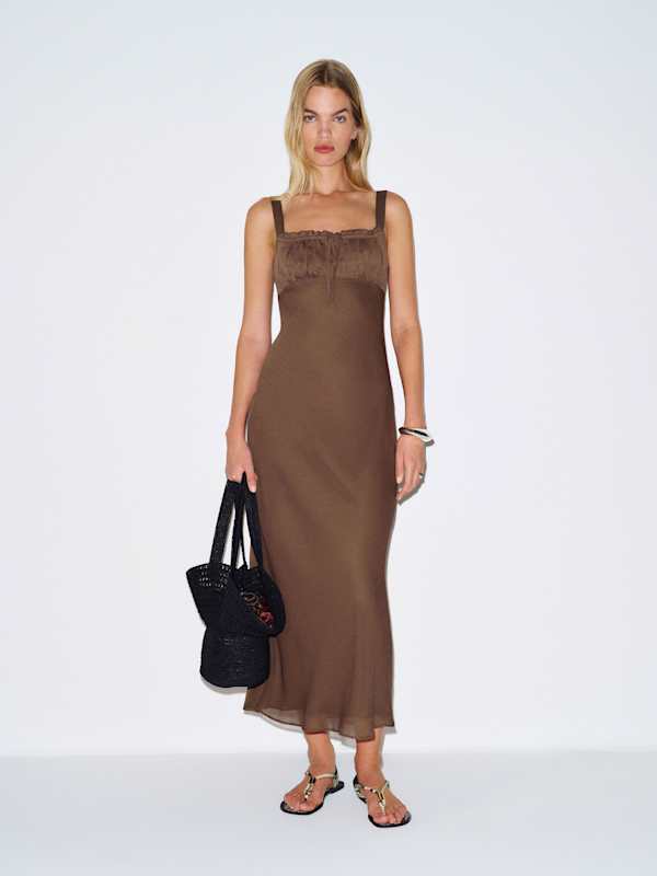 Liliosa Dress - Dark Brown