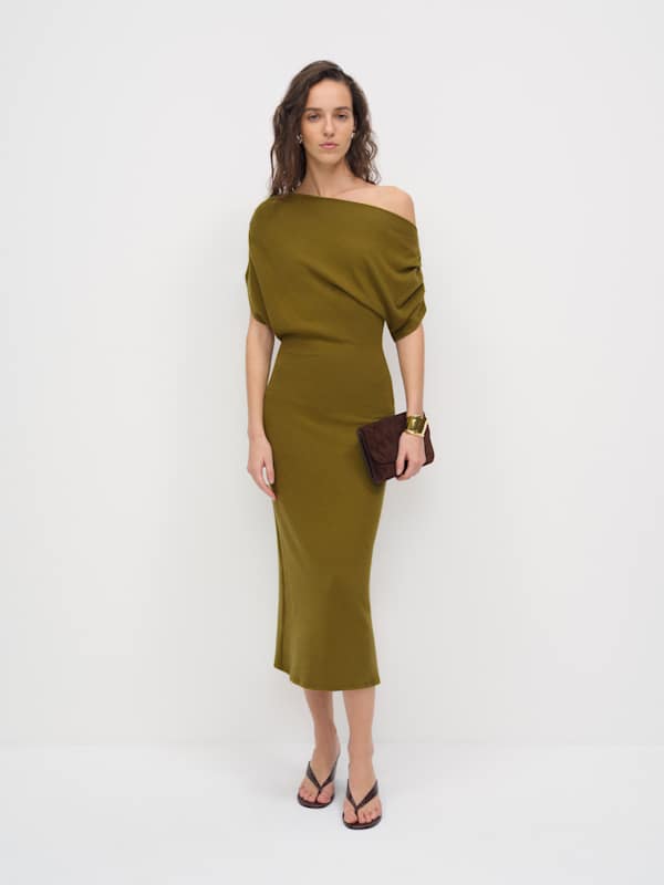 Iris Knit Dress - Pear