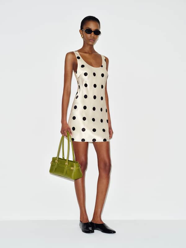 Eden Silk Dress - Pluto Dot