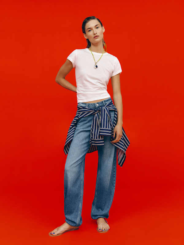 Reece Low Rise Denim Pants - Nosara
