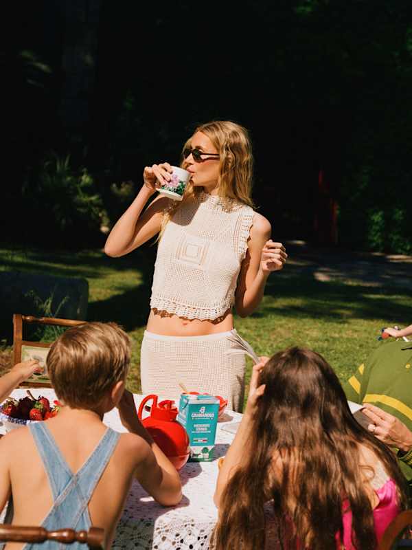 Lassoff Crochet Tank - Gossamer