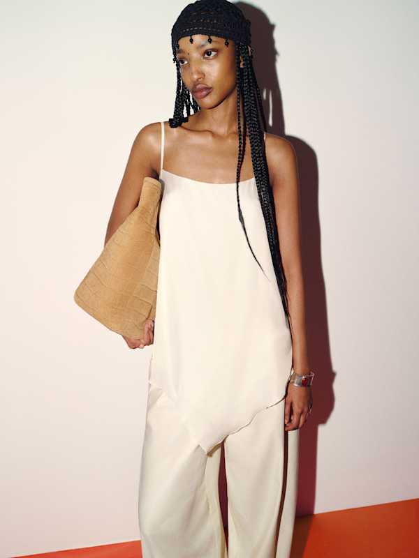 Top en serg&eacute; de soie Esme - Fior Di Latte