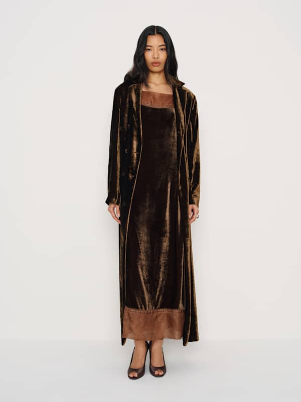 Ensemble vintage Alberta Ferretti - Marron