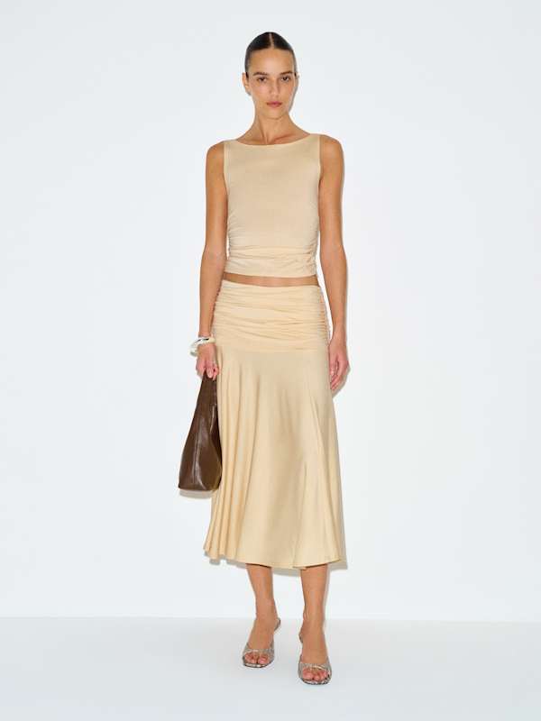 Demi Knit Two Piece - Parmesan