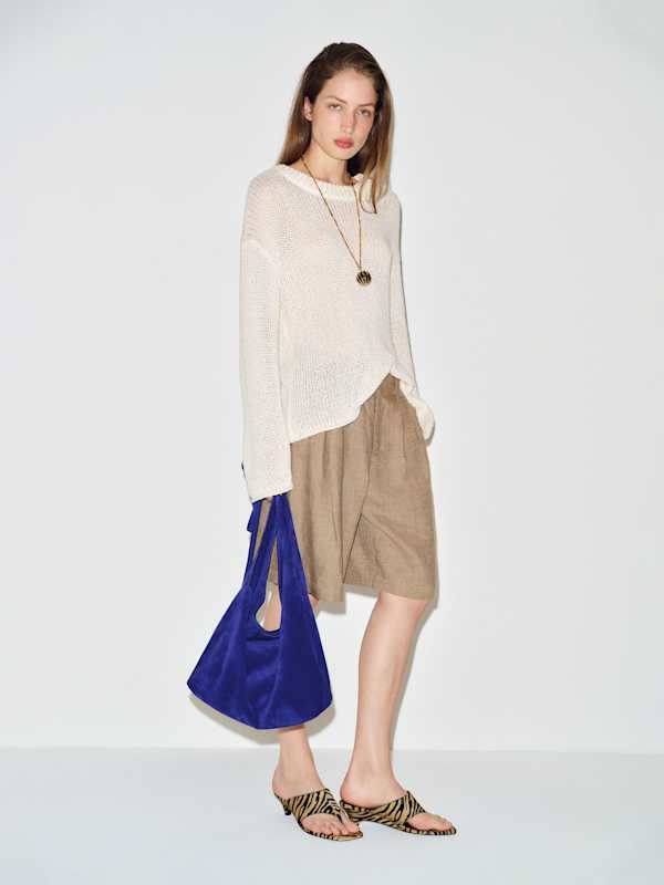 Drew Linen Short - Dark Oatmeal