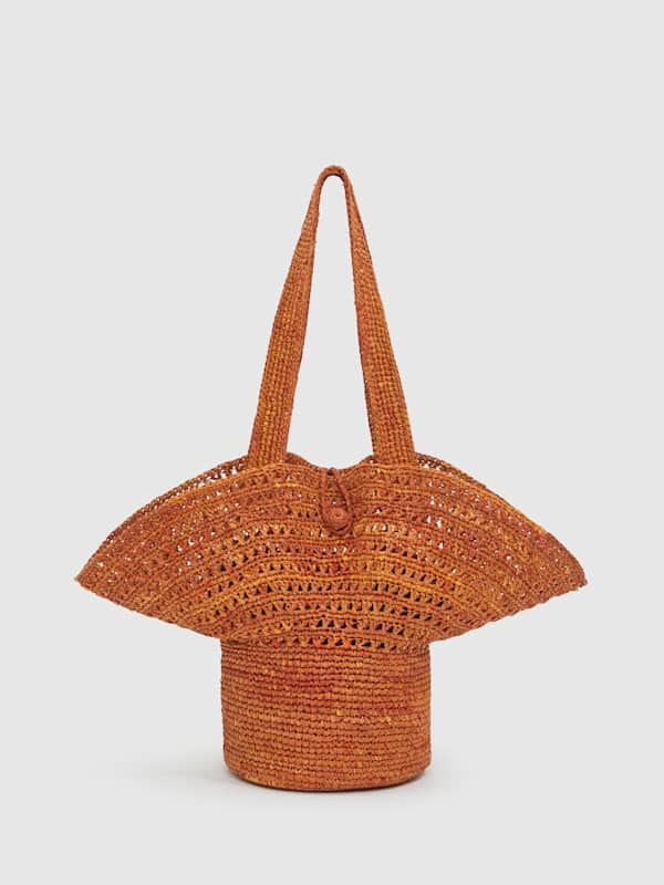 Sonia Hat Bag - Rustic Sienna Raffia