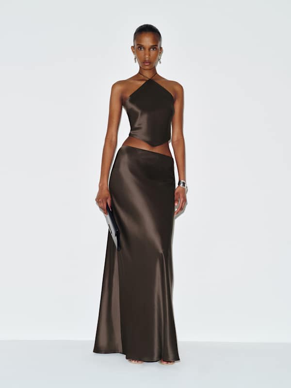 Effie Silk Two Piece - Black Pearl