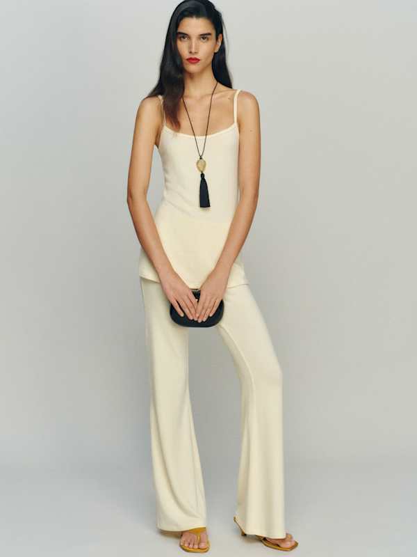 Bria Knit Two Piece - Custard