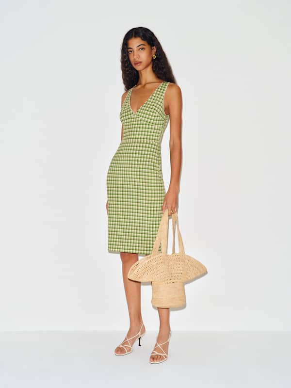 Joni Knit Dress - Margarita Check