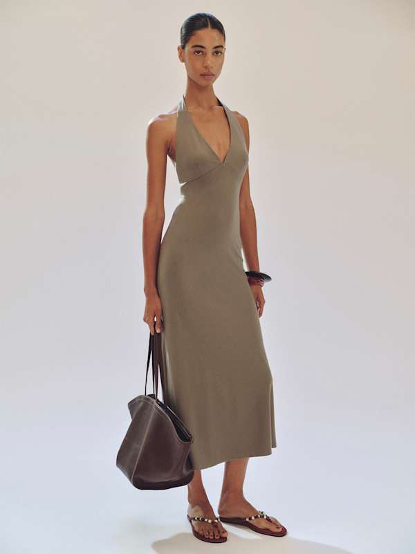 Anaya Knit Dress - Poppyseed