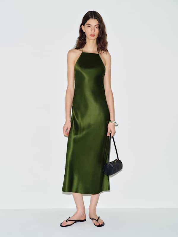 Maripaz Silk Dress - Topiary