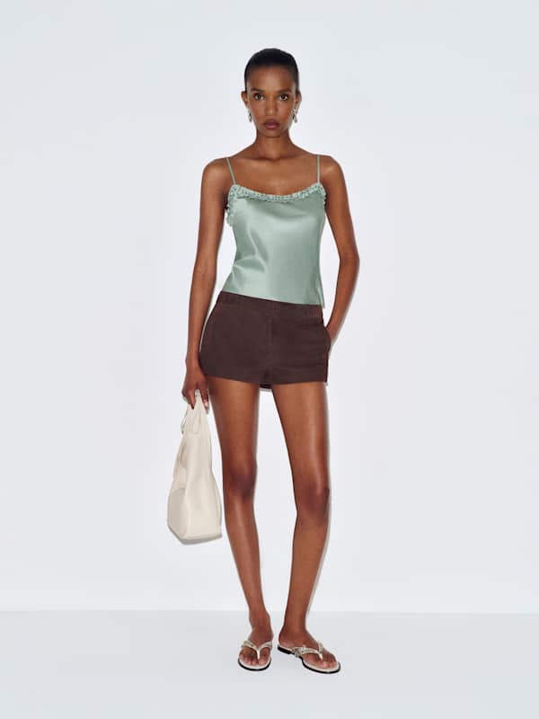 Kristen Silk Top - Celadon