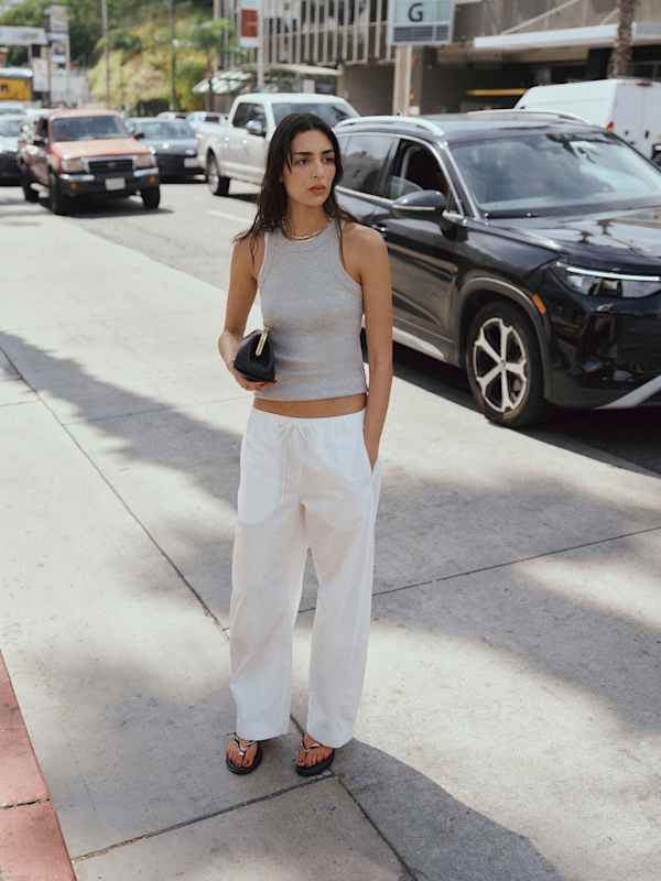 Elara Pant - Bright White