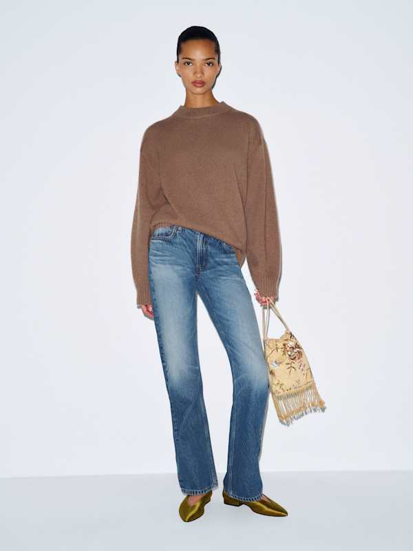 Brandon Low Rise Slouchy Straight Jeans - Salerno