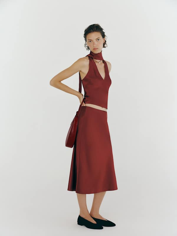 Pomelle Silk Two Piece - Romance