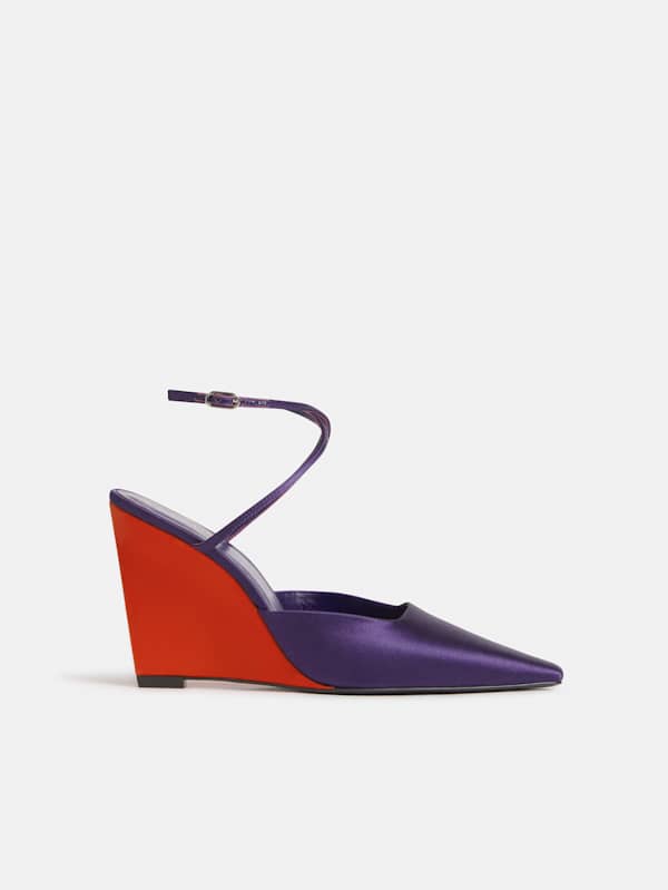 Natasha Wedge - Regal Satin Poppy Satin
