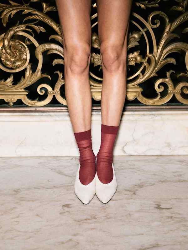Calista Scrunch Heel - Almond Leather