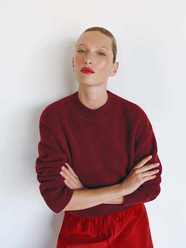 Remy Regenerative Wool Crew - Chianti
