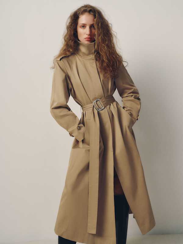 Margot Trench Coat - Oak