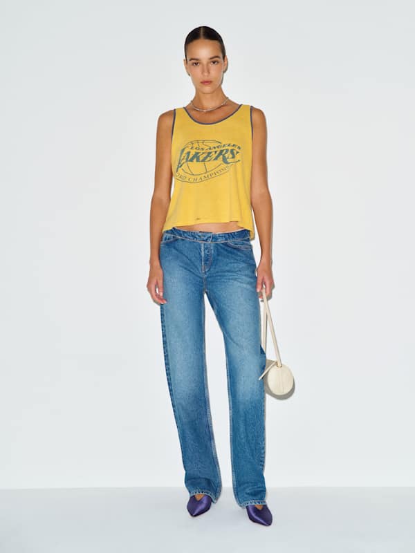 Vintage Lakers Tee - Yellow