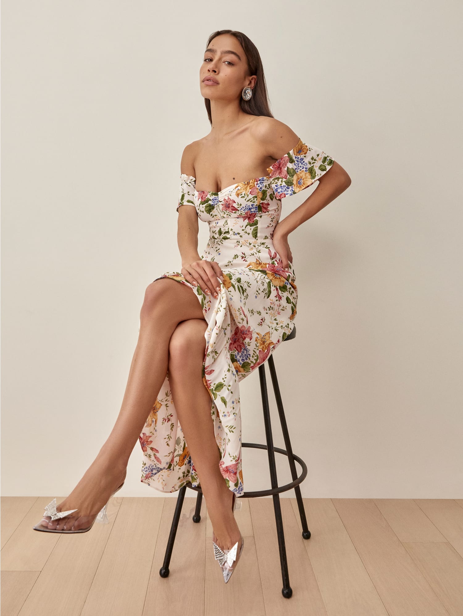 Butterfly Dress Bridal Georgette Reformation
