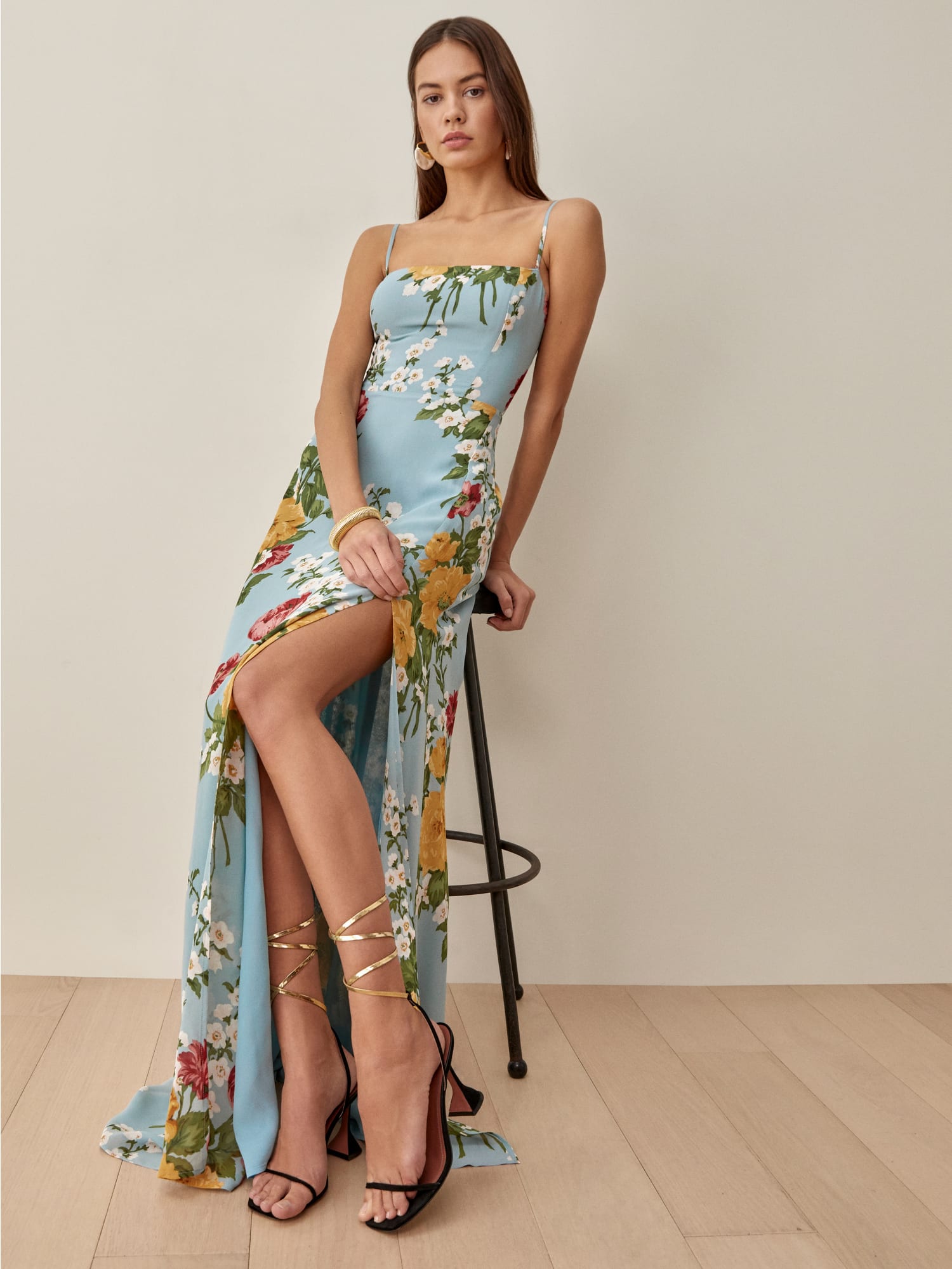 Ingrid Dress Sleeveless Bridal Georgette Reformation