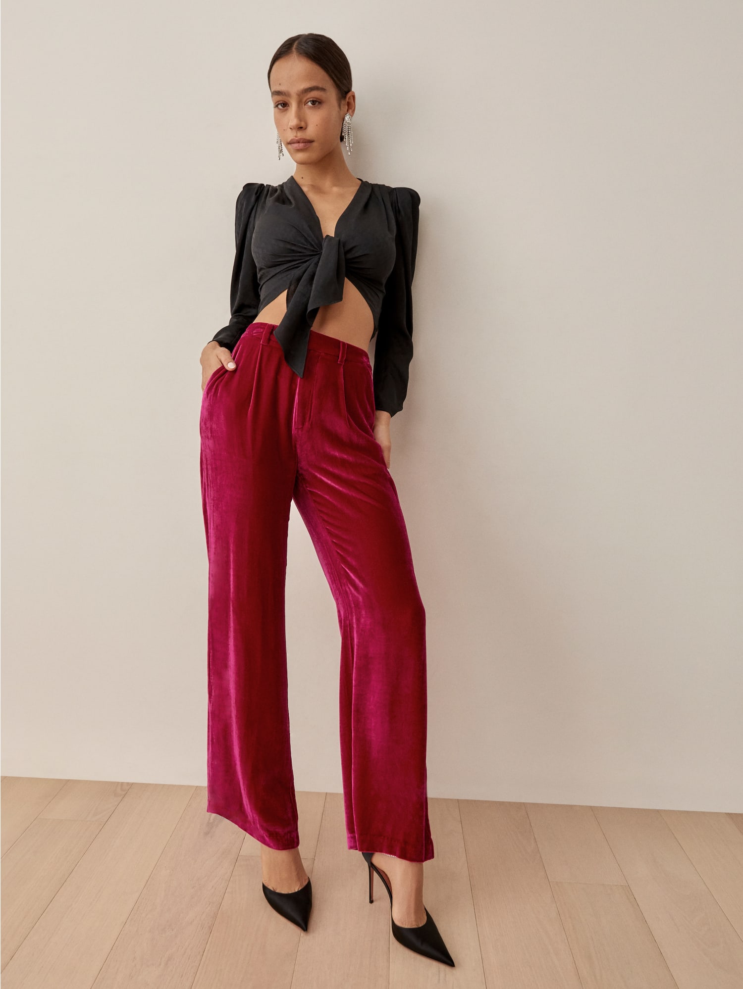 Reformation silk pants clearance
