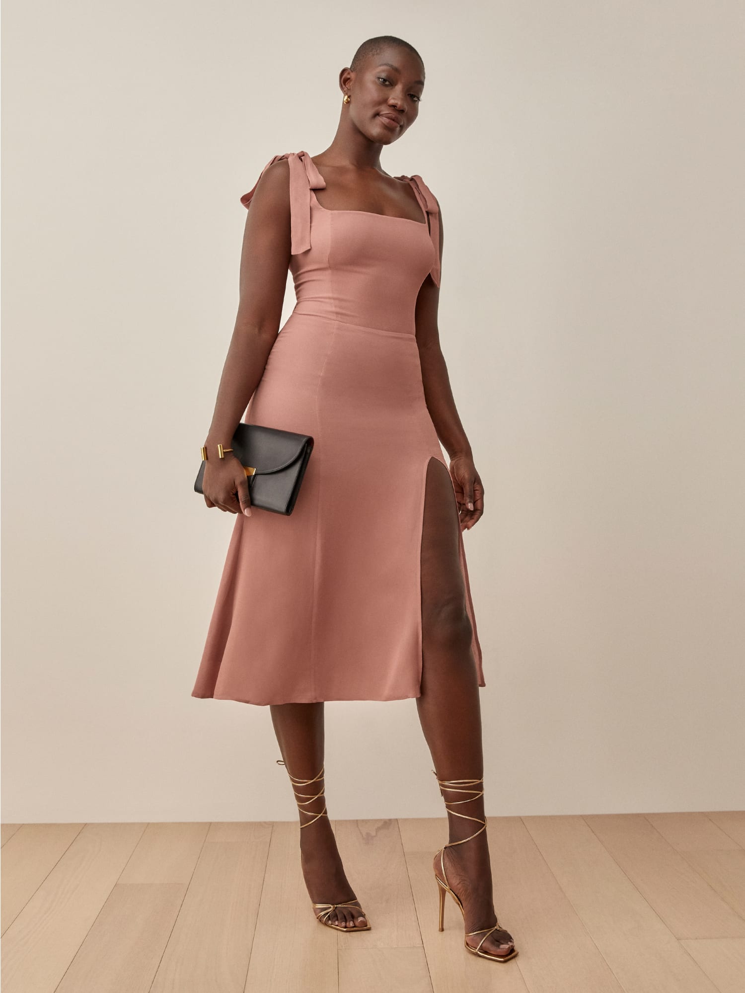 Twilight Dress Sleeveless Midi Georgette Reformation