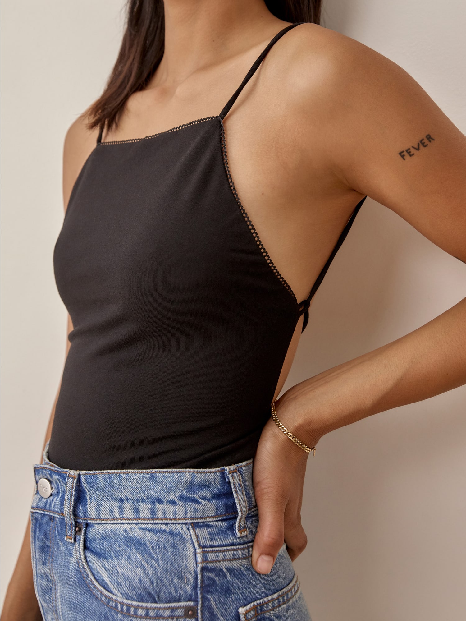 Franc Top Spaghetti Strap Knit Reformation